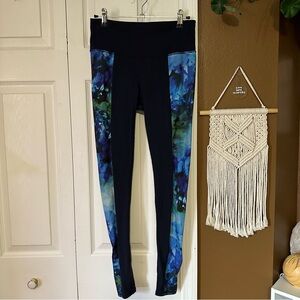 Athleta Side Panel Patterned Leggings / Size S